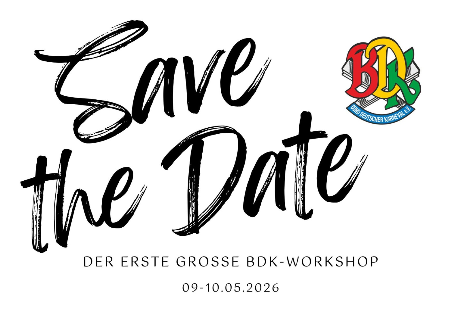 Werbung für den ersten großen BDK-Workshop vom 09-10.05.2026